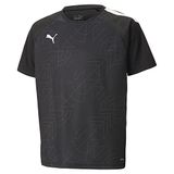 PUMA teamLIGA Graphic Jersey Jr Kinder Sportshirt - Zwart - Maat 152