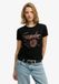 Superdry Band Merch Aansluitend T-shirt Dames Zwart UK12-EU40