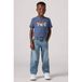 Levi's Kids loose fit straight leg jeans light blue denim
