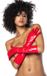 Mapalé Cruella Hoogglans Handschoenen L/XL Wetlook Rood