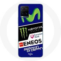 Maniacase Etui voor Vivo Y21s 2021 / Y21 2021 Monster Energy Yamaha Eneos