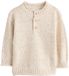 Next - Jongens - Gebreide Henley-trui - Crème