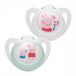 NUK Peppa Pig Star fopspeen siliconen 0-6m 2 stuks - wit