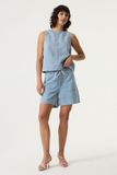 Garcia Dames Effen Shorts Blauw