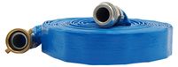 Irrigatie - PVC platte slang - Aansluiting van 3 cm en 5 cm - Lengte 15,2 meter - Geschikt voor tuin-, gazon- en landbouwdoeleinden - Blauw