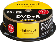 Intenso DVD+R 8.5GB 8x Double Layer 25er Cakebox