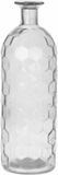 Bellatio Design Bloemenvaas - helder transparant glas honingraat - 7 x 20 cm - vaas