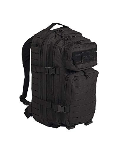 Mil-Tec Rugzak US Assault Pack - SM Laser Cut - Zwart