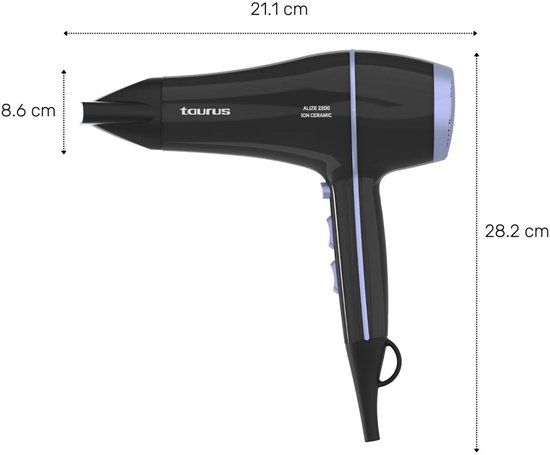 Taurus Föhn 900120 Zwart 2200 W