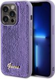 Guess Sequins Script Logo Back Case for Apple iPhone 15 Pro Max - Violet