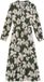 La Petite Étoile Robe femme Manches longues Col en V Imprimé floral Vert Viscose 38