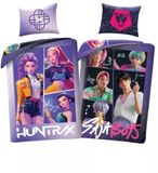 KPop Demon Hunters Halantex K-pop Demon Hunters dekbedovertrek Saja Boys 140 x 200 cm - Polyester