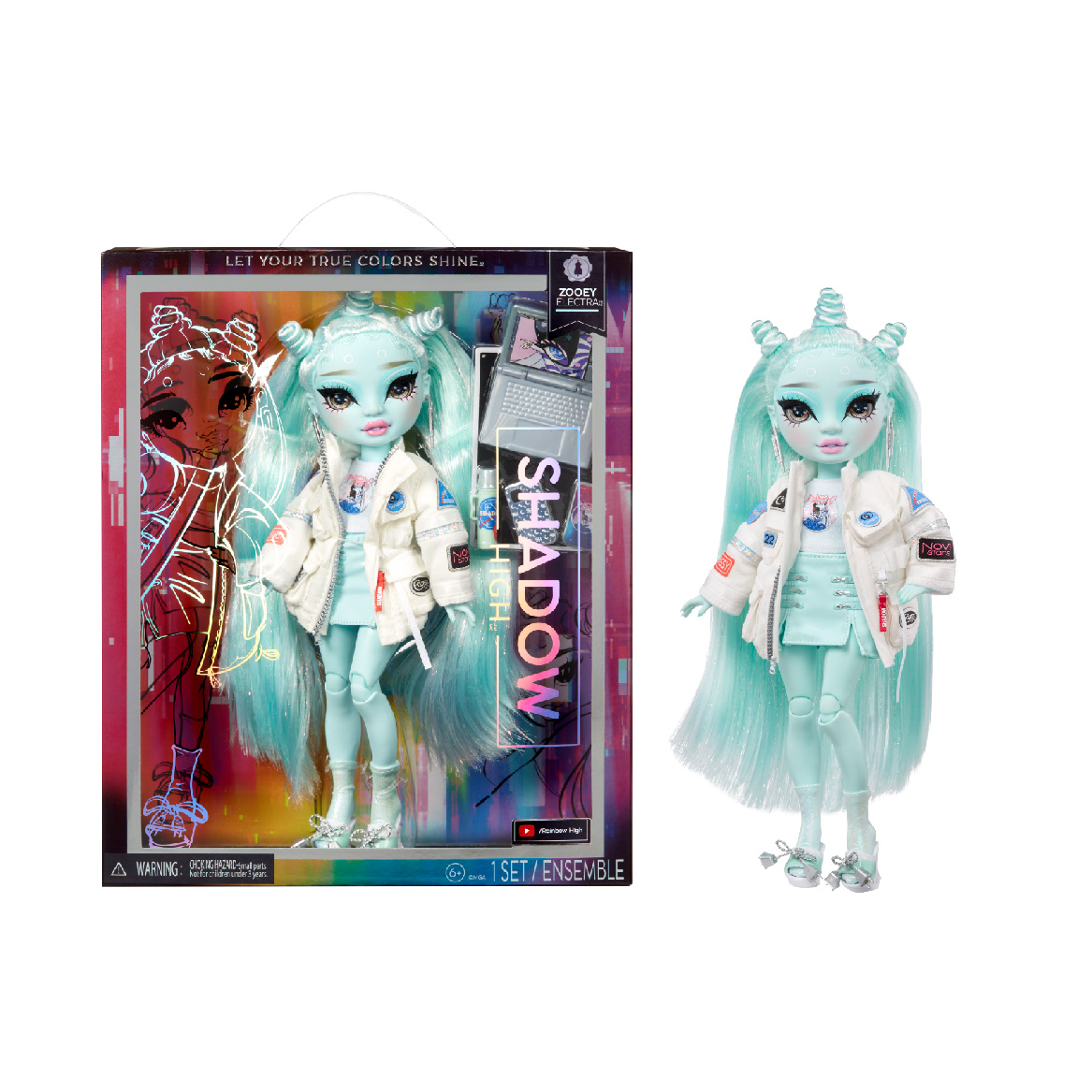 MGA Entertainment Shadow High S23 Fashion Doll- Zooey Electra (Green)