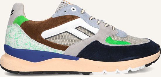 Floris van Bommel Sfm-10154 De Treener Sneakers - Suède - Heren - Blauw - Maat 41⅓