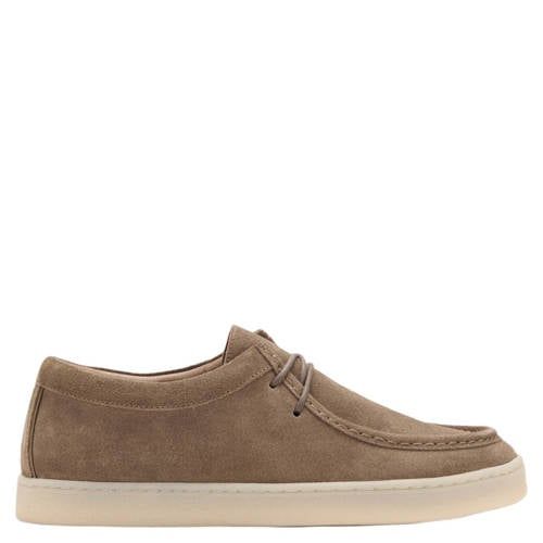 Mango Man suède veterschoenen lichtbruin