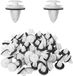 ZenithVibe Clips de fixation automatique pour garniture de porte - 100 pièces, universel avec coussinet éponge