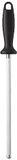 ZWILLING Aanzetstaal/wetstaaf, verchroomd, lemmetlengte 26 cm, ergonomische kunststof handgreep met ophangoog, zwart [Made in Germany]