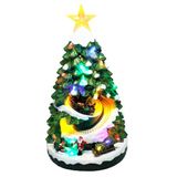 Well Home Kerstboomdecoratie met LED-verlichting en beweging, 21 x 22,5 x 38,8 cm