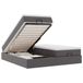 VidaXL Ottoman Bed with Mattresses 180x200cm Faux Leather Grey