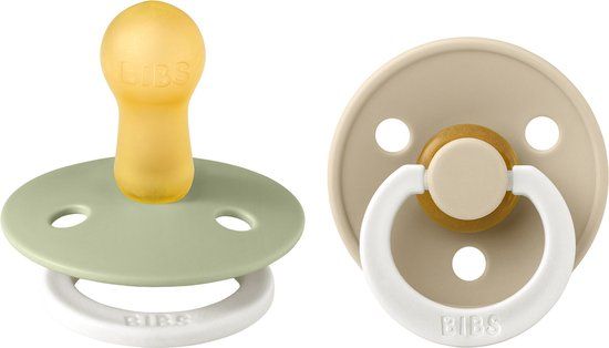 BIBS Fopspeen maat 2 sage vanilla night 2 Stuks