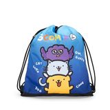 Comix SComix by Sio Tas met trekkoord, compacte en veelzijdige tas, ideaal voor sportschool, school, reizen, broodtrommel, cadeau-idee voor kinderen en jongeren, 34 x 42 cm, blauw