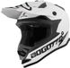 Bogotto V321 Solid Mat Wit Crosshelm - Helm