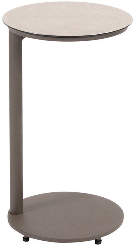 4 Seasons Outdoor Vic bijzettafel Ø30xH50 cm terre - ceramic print