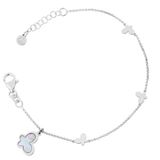 Orphelia Damesarmband 925 zilver gerhodineerd 18,5 cm-ZA-7170