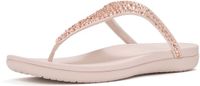 FitFlop Solay Mixed-Crystal Toe-Post Sandals Dames Sandalen - Nude Rose