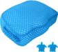 Merkloos / Sans marque Wan GmbH Bubbelbad Stoel - Spa Kussen - Ontspanning in water - 3D Air Mesh - 40x305x127 cm - Blauw