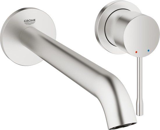 GROHE Essence New Wandgemonteerde Inbouw Wastafelkraan - Supersteel - 19967DC1