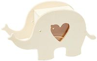 Rayher 62967505 Houten spaarpot Olifant, FSC 100%, natuurlijk, 16,4x5,5x9cm