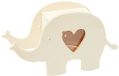 Rayher 62967505 Houten spaarpot Olifant, FSC 100%, natuurlijk, 16,4x5,5x9cm