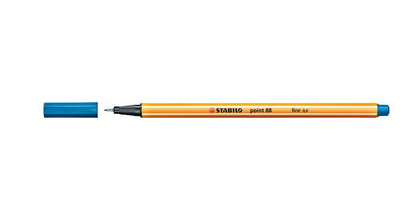 Stabilo point 88 - 88/32 - blauw, oranje - 1 stuk