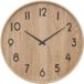 Atmosphera Woody Wandklok - 55 cm - Beige Hout