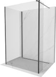 Mexen Kioto douchewand Walk-in 105 x 90 x 40 cm, transparant, zwart
