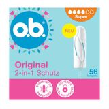 o.b. Originele super 2-in-1 beschermingstampons (1 x 56 stuks)