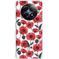 Realme Bedrukt siliconen hoesje compatibel met Realme 12 5G Fleurs de pavot