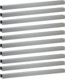 vidaXL Afdekprofiel voor tuinafboording 10 st 100 x 6 x 5 cm
