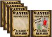 Bellatio Decorations Wanted poster - 10x - 59 x 42 cm - zelf een foto op plakken - voor vrijgezellenfeest/verjaardag - verjaardag poster - funny