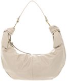 COCCINELLE Leren handtas schoudertas Furoshiki Handbag puffy Smooth Leather Sandshell beige