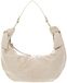COCCINELLE Sac à main en cuir Sac bandoulière Furoshiki Handbag puffy Cuir lisse Sable beige