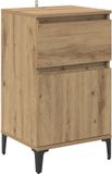 vidaXL Nachtkastje Artisan Eiken 40 x 35 x 70 cm Bewerkt hout