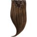 Rapunzel of Sweden Classic Clip-ins Raide / Volume Moyen / 7 pièces M2.3/5.0 Chocolate Mix 40 cm Extensions de cheveux