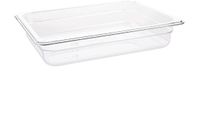 Vogue polycarbonaat bak transparant GN 1/2 65mm