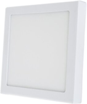 HOFFTECH Led Plafondlamp Plafonniere Wit - Vierkant 22 x 22 cm - 18W / 1200 Lumen