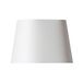 Watt & Veke Basic abat-jour ovale, blanc, longueur 38 cm