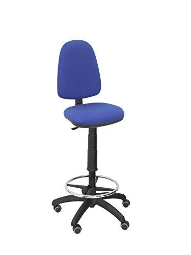 Piqueras y Crespo T04CP - Ergonomische kruk - In hoogte verstelbaar - Blauwe wielen