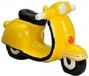 Merkloos / Sans marque G. Wurm Spaarpot scooter - geel - 20 x 10 cm - polystone - rubber dop - Vespa look
