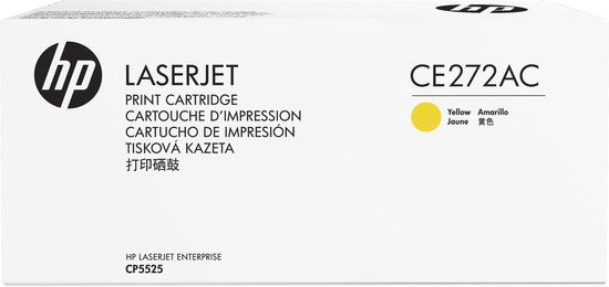 HP CE272AC - Yellow Toner Cartridge - 15000 Pages - Compatible with HP Color LaserJet Enterprise CP5525